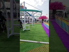 부모와 자녀 상호 작용 어린이 지프 라인 스윙 야외 전력 없는 야외 어린이 놀이터 지프