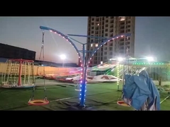 무민 모양 방수 스윙, 색상 변환 LED 조명 포함, 야외 정원 장식 (어린이 및 성인용)