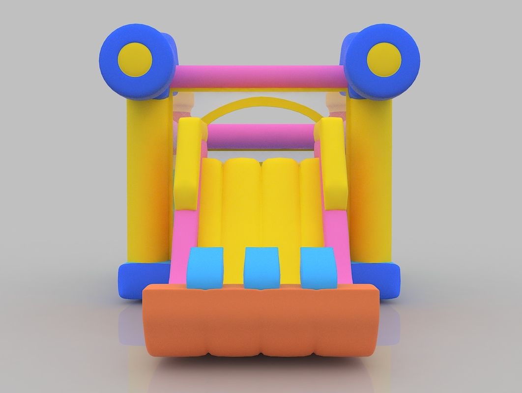 1.5m 부풀이 성 75kg 실내 부풀이 성 놀이터 슬라이드와 부풀이 집