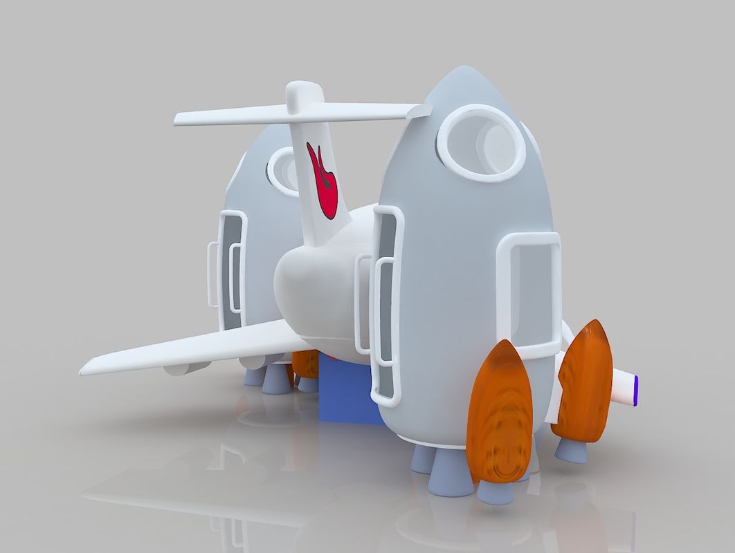 비행기 테마 슬라이드 및 슬라이드 튀기 집 임대 어린이 점프 성 슬라이드 붓기용 OEM