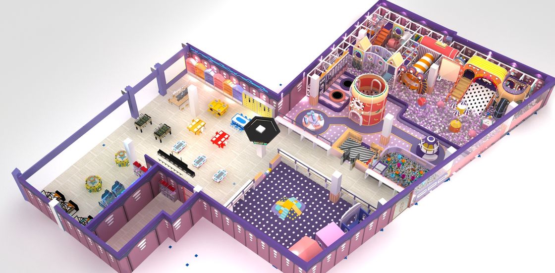 실내 놀이 센터 OEM / ODM와 함께 악당 성 허용 및 재미 볼 수영장