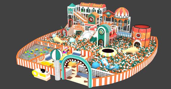 어린이 부드러운 놀이터 장비 안전 다채로운 부드러운 상업적 놀이터