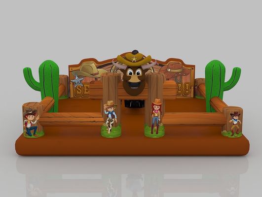 0.7mm TPU 붓기 만화 캐슬 파크 브라운 맞춤형 상업용 붐하우스