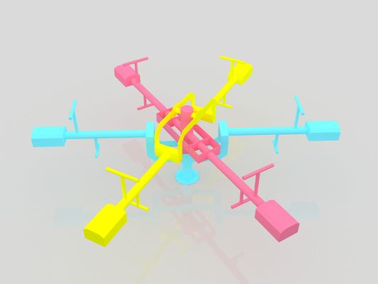 놀이터 및 학교용 맞춤형 4인승 야외 시소